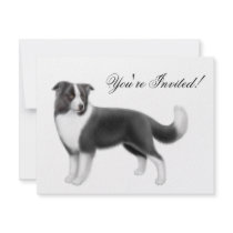 Border Collie Invitation