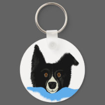 Border Collie Key Chain keychains
