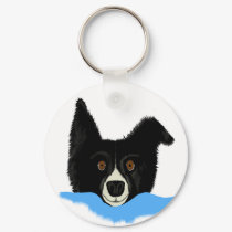 Border Collie Key Chain keychains