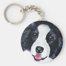 Border collie llaveros