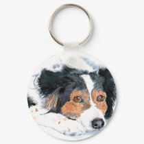 Border Collie Mattie Keychain