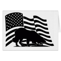 Border Collie Notecard~Memorial Day