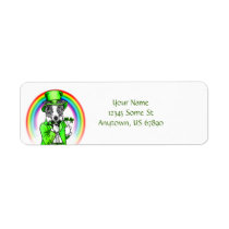 Border Collie Patrick's Day Labels labels