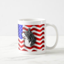 Border Collie Patriot mugs
