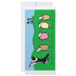 Border Collie Pied Piper Rack Card Template