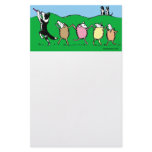 Border Collie Pied Piper Stationery Paper