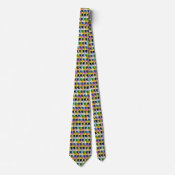Border Collie Pop Art Tie tie