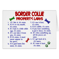 BORDER COLLIE Property Laws 2 Card