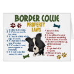 Border Collie Property Laws 4 Greeting Cards