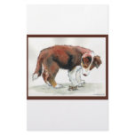 Border Collie Puppy & Grasshopper Customized Stationery