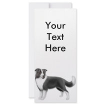 Border Collie Rack Card rack cards