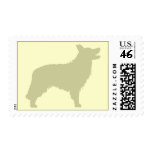 Border Collie (sage green) Stamp