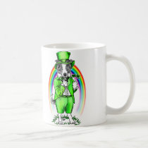 Border Collie St Patrick's Day mugs