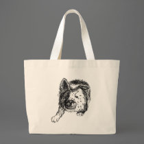 Border collie staredown transp bags