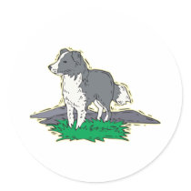 Border Collie stickers by cutecanines Border Collie stickers