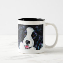 Border collie taza