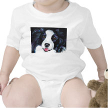 Border collie trajes de bebé