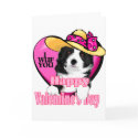 Border Collie Valentine's Day Gifts cards