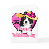 Border Collie Valentine's Day Gifts cards