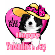 Border Collie Valentine's Day Gifts t-shirts