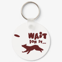 Border Collie Wait For It Keychain by MenagerieMayhem Border Collie Wait For It Keychain