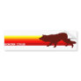 Border Collie With Stripes Bumper Sticker