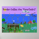 Border Collies Are "Farm Tastic"~Poster