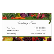 Border Fruit - Vegetable Business Cards