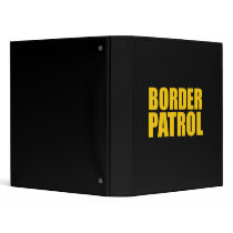Border Patrol Vinyl Binder