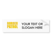 Border Patrol Bumper Sticker