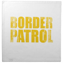 Border Patrol Faded.png Napkin