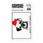 Border Terrier Christmas Stamp