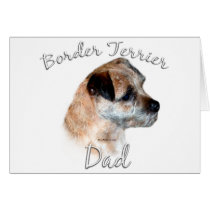 Border Terrier Dad 2 cards