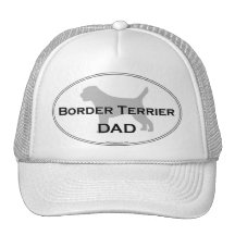 Border Terrier Dad Mesh Hats