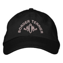 Border Terrier Dog Mom Embroidered Hat