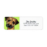 Border Terrier Fresh Lime labels
