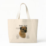 Border Terrier History Design Canvas Bags
