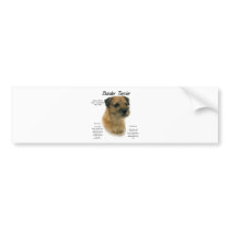 Border Terrier History Design bumper stickers