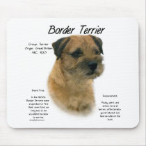 Border Terrier History Design Mousepads