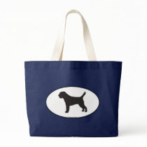 Border Terrier Silhouette bags
