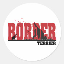 Border Terrier Silhouette Sticker