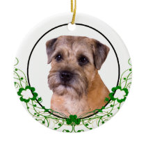 Border Terrier St Patrick's Day Ornament ornaments