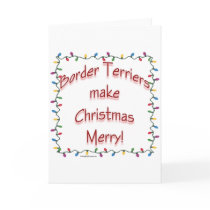 Border Terriers Make Christmas Merry cards by GreyWolfCreation Border Terriers Make Christmas Merry cards