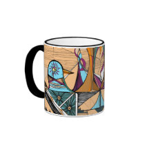 Border Town mugs by Janelle_Carter Border Town mugs
