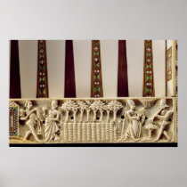 Borderbackgammon board depicting pair of lovers print