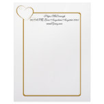 Bordered Hearts Topaz Letterhead
