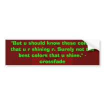 bordom, bumper stickers