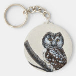 Boreal owl key chains