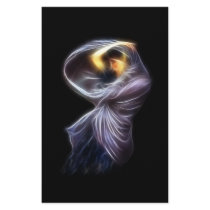 Boreas Waterhouse Fractal Digital Painting Customized Stationery