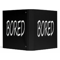 Bored 3 Ring Binders
